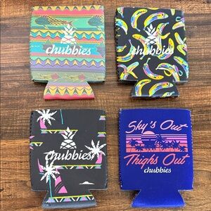 4 Reversible Chubbies Coozies
